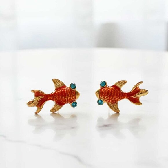 Elizabeth Besich Jewelry -  Ladies Fish Earrings